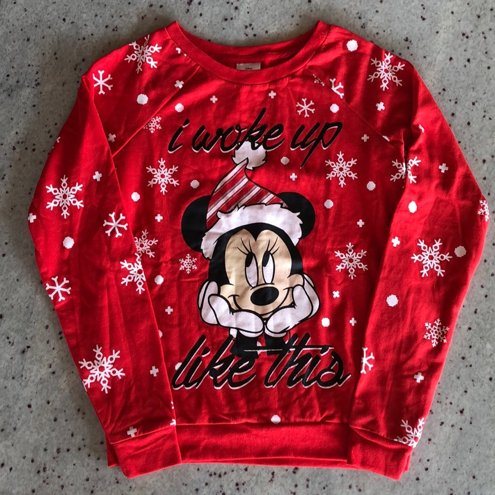Disney Minnie Mouse Christmas Holiday Sweatshirt